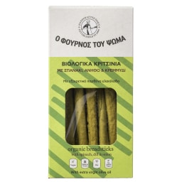 ΦΟΥΡΝΟΣ ΤΟΥ ΨΩΜΑ | Κριτσίνια Bio Σπανάκι Άνηθο και Κρεμμύδι 140g