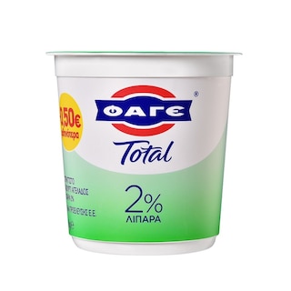 TOTAL | Γιαούρτι Στραγγιστό 2% Λιπαρά 1kg Έκπτωση 0.50Ε