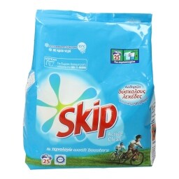 SKIP | ΣΚΟΝΗ ΣΑΚΟΥΛΑ ΑΠΟΡΡΥΠΑΝΤΙΚΟ ΠΛΥΝΤΗΡΙΟΥ ΡΟΥΧΩΝ ACTIVE CLEAN 25 ΜΕΖ