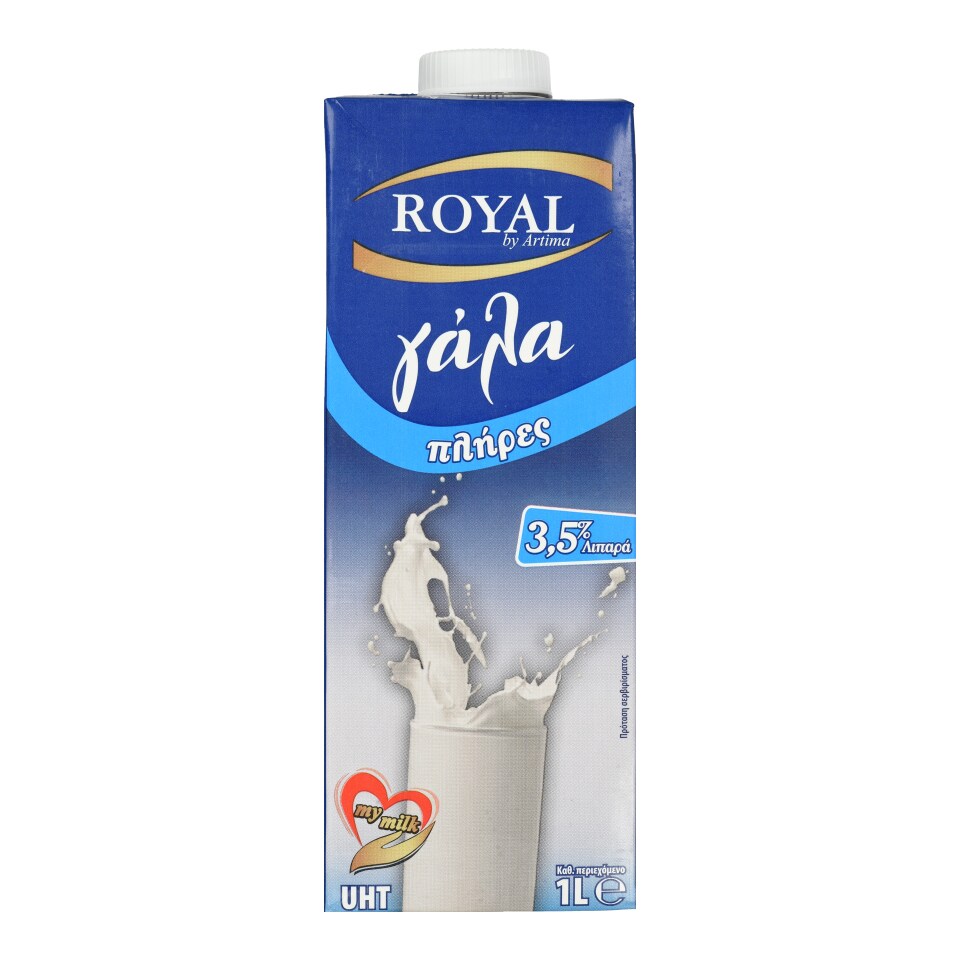 ROYAL Γάλα Μακράς Διάρκειας Πλήρες 1lt