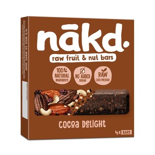 NAKD | Μπάρες Δημητριακών Cocoa Delight 4 X 35 g