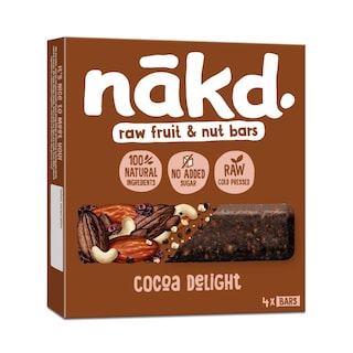 NAKD | Μπάρες Δημητριακών Cocoa Delight 4 X 35 g