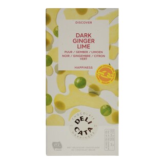 DELICATA | Μαύρη Σοκολάτα Με Πιπερόριζα & Γλυκολέμονο 100gr