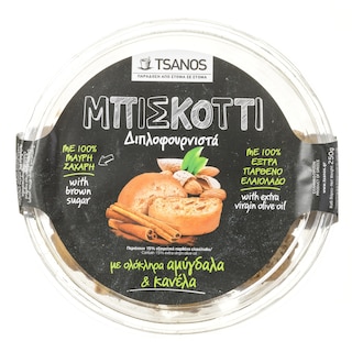 ΤΣΑΝΟΣ | Μπισκότα Αμύγδαλο & Κανέλα 250g