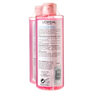 L'OREAL | Τονωτική Λοσιόν Προσώπου Fine Flowers Τριαντάφυλλο & Λωτός 400ml 1+1 Δώρο