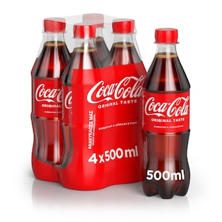 COCA COLA | Soft Drink Cola Bottle 4x500ml