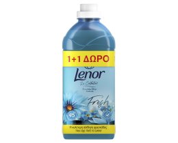 LENOR | Συμπυκνωμένο Μαλακτικό Fresh Ocean Escape 45 Μεζούρες 1+1 Δώρο