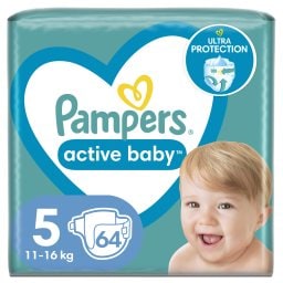 PAMPERS | Diapers Active Baby Giant Pack No 5 11-16 Kg 64 Pieces