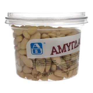 ΑΒ | ΞΗΡΟΙ ΚΑΡΠΟΙ ΛΕΥΚΗ ΑΜΥΓΔΑΛΟΨΥΧΑ 280 GR