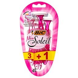 Ξυραφάκια Miss Soleil 3 Λεπίδες 4 Τεμάχια (3+1 Δώρο)