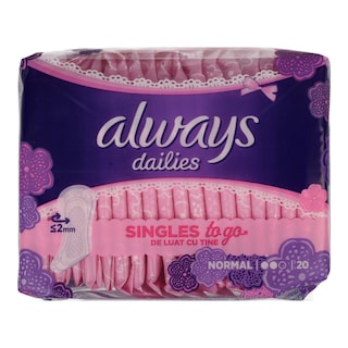 ALWAYS | Σερβιετάκια Dailies Singles To Go Normal 20 Τεμάχια