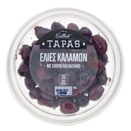 Ελιές Καλαμών με Σκόρδο και Βασιλικό 150g