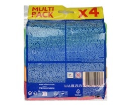 VILEDA | Πετσέτα Μικροϊνών Γενικής Χρήσης Colors 4 Τεμάχια