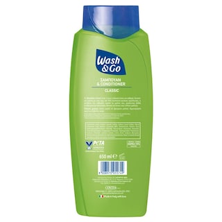 WASH&GO | Σαμπουάν και Conditioner 2σε1 Classic 650ml