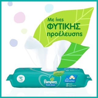 PAMPERS | Μωρομάντηλα Fresh Clean 4x52 Τεμ. 72% Φθην.