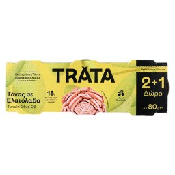 ΤΡΑΤΑ | ΤΟΝΟΣ ΣΕ ΛΑΔΙ ΕΛΙΑΣ 80GR (2+1