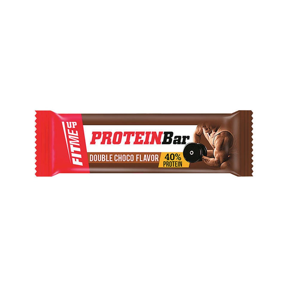 FIT ME UP Μπάρα Πρωτείνης 40% Διπλής Σοκολάτας 60gr
