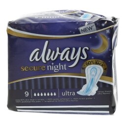 ALWAYS | ΣΕΡΒΙΕΤΕΣ ULTRA SECURE NIGHT 9 ΤΕΜ