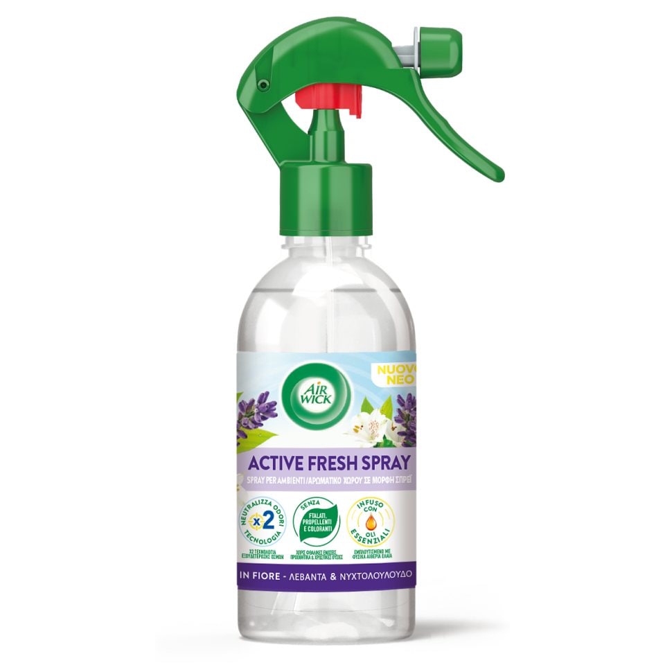 AIRWICK Αρωματικό Active Fresh Spray Λεβάντα Νυχτολούλουδο 237ml