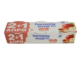HARMONY | ΕΠΙΔΟΡΠΙΟ ΓΙΑΟΥΡΤΙΟΥ 1 % ΜΗΛΟ ΣΤΑΦΙΔΑ ΚΑΝΕΛΛΑ 2 Χ 200 GR
