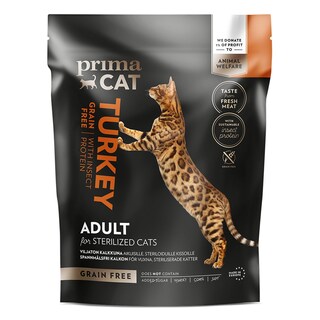 PRIMA PET | Τροφή Γάτας Γαλοπούλα Sterilized Grain Free 1.4kg
