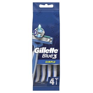 GILLETTE | Ξυριστική Μηχανή Μιας Χρήσης Blue Simple 3 4 Τεμάχια