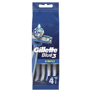GILLETTE | Ξυριστική Μηχανή Μιας Χρήσης Blue Simple 3 4 Τεμάχια