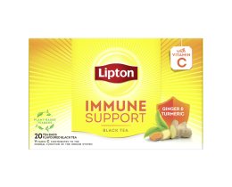 LIPTON | Τσάι Immune Support Κουρκουμάς & Τζίντζερ 20x2g