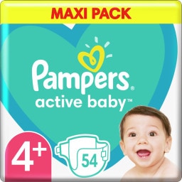 PAMPERS | PAMPERS ACTIVE BABY NO 4+ 54P MAXI