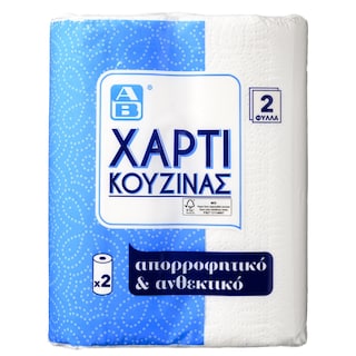 Χαρτί Κουζίνας 2 Φύλλα 2 Ρολά 230g