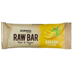 RAW | Μπάρα Korona Μπανάνα & Πρωτείνη Κάνναβης 30gr