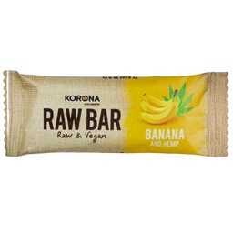 RAW | Μπάρα Korona Μπανάνα & Πρωτείνη Κάνναβης 30gr