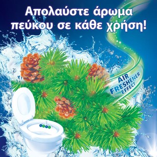 BREF | Μπλοκ Τουαλέτας WC Power Activ Pine Forest 2x50g