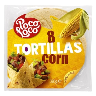 POCO LOCO | Πίτες Tortillas Καλαμποκιού 20cm 320g