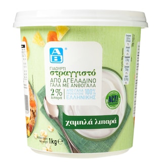 ΑΒ | WHITE YOGHURT 2% STRAINED 1KG