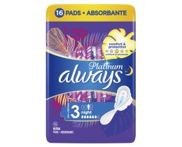 ALWAYS | Σερβιέτες Ultra Platinum Night 16 Τεμάχια