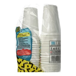 OKI DOKI | Ποτήρια Πλαστικά Λευκά 240ml 50 Τεμάχια