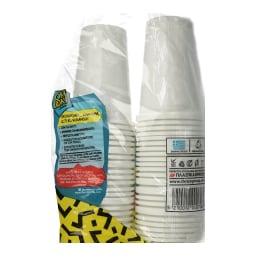 OKI DOKI | Ποτήρια Πλαστικά Λευκά 240ml 50 Τεμάχια