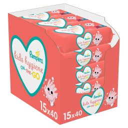 PAMPERS | Μωρομάντηλα Kids Hygiene Αποκλειστικά Online 15x40 Τεμάχια