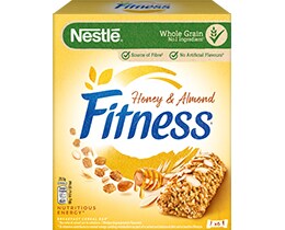 FITNESS | Μπάρες Δημητριακών Ολικής Άλεσης Μέλι & Αμύγδαλο 6 X 23.5gr