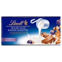 LINDT | Σοκολάτα Γάλακτος Σταφύλια & Ξηροί Καρποί 100g