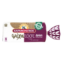 ΚΑΡΑΜΟΛΕΓΚΟΣ | Ψωμί Τοστ Ψίχα Ολικής Άλεσης με Βρώμη 480g