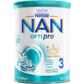 NAN | Γάλα Νηπιακό Σκόνη Optipro Νο3 1+ Ετών 800gr