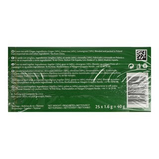 TWININGS | Τσάι Πράσινο Τζίντζερ Λεμονόχορτο 25x1.6g