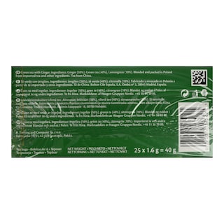 TWININGS | Τσάι Πράσινο Τζίντζερ Λεμονόχορτο 25x1.6g
