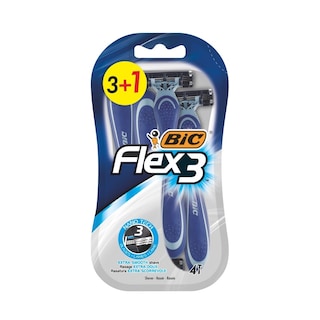 BIC | Ξυραφάκια Flex 3 Nanotech 3+1 Τεμάχιo Δώρο