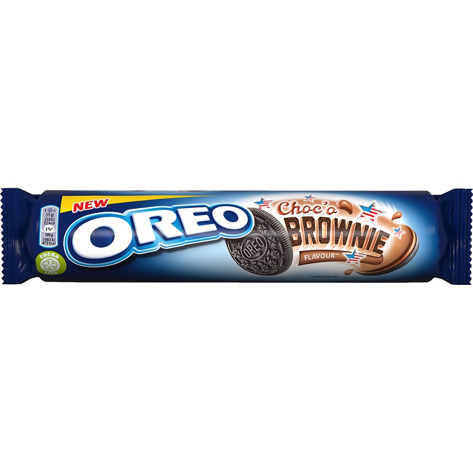 OREO Μπισκότα Γεμιστά Choco Brownie 154g