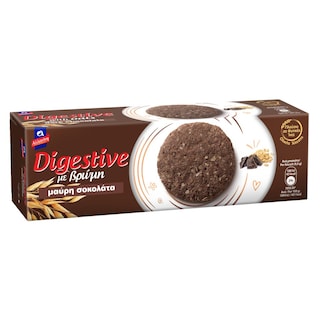 ΑΛΛΑΤΙΝΗ | Μπισκότα Digestive Βρώμη & Μαύρη Σοκολάτα 220g