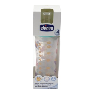CHICCO | Μπιμπερό Πλαστικό 4+ Μηνών 330ml