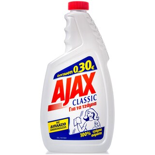 AJAX | ΚΑΘΑΡΙΣΤΙΚΟ ΤΖΑΜΙΩΝ ΑΝΤΑΛΛΑΚΤΙΚΟ CLASSIC 500 ML 0.60E